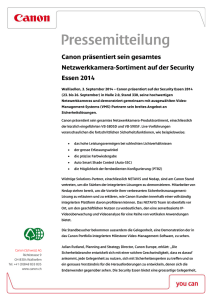 Press Release - Canon Schweiz