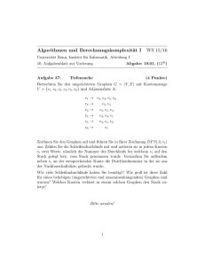 Algorithmen und Berechnungskomplexität I WS 15/16