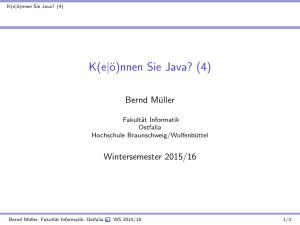 K(e|ö)nnen Sie Java? (4)