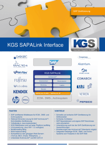 KGS SAPALink Interface
