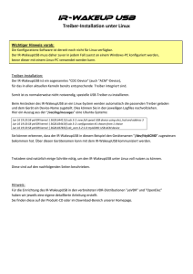 IR-WakeupUSB - Treiber Installations unter Windows 8