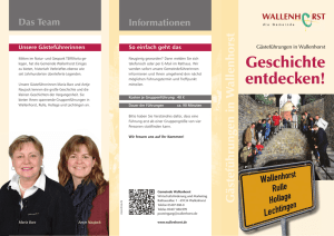 Geschichte entdecken! - Gemeinde Wallenhorst