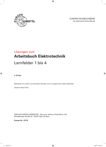 Arbeitsbuch Elektrotechnik Lernfelder 1 bis 4