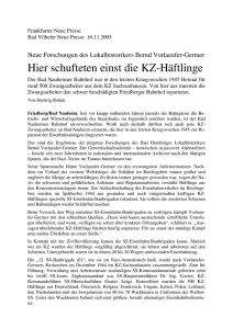 KZ-Häftlinge in Bad Nauheim und Friedberg