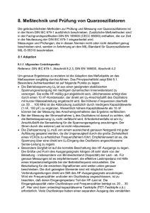 Quarzkochbuch - Messtechnik und Prüfung von Oszillatoren