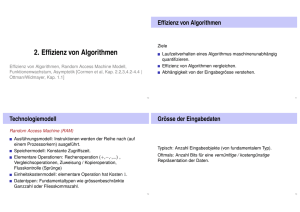 2. Effizienz von Algorithmen