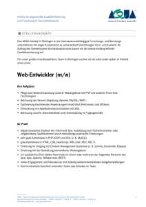 Web-Entwickler (m/w)