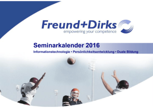 Seminarkalender 2016