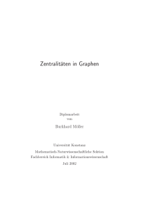 Zentralitäten in Graphen