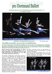 Ausgabe Mai 2016 - Ballettfreunde Dortmund
