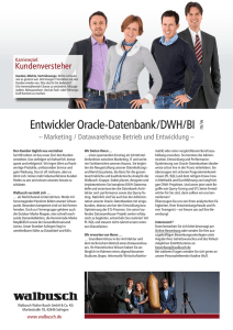 Entwickler Oracle-Datenbank/DWH/BI m/w