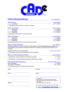 CAD-e 10 Bestellungen - KCS Computer System AG