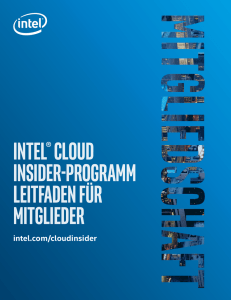 Intel® Cloud Insider-Programm Leitfaden für Mitglieder