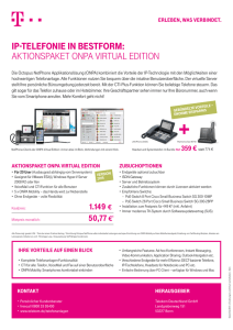 Angebotsflyer ONPA IT Virtual Edition