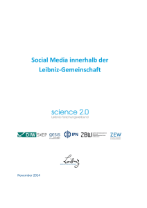 Social Media innerhalb der Leibniz