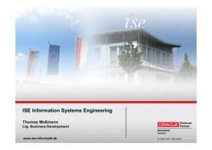 ISE Information Systems Engineering
