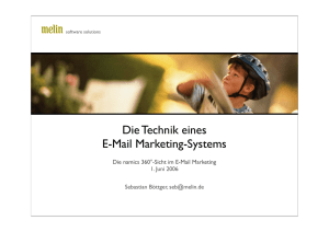 melin Die Technik eines E-Mail Marketing-Systems - Namics-Blog