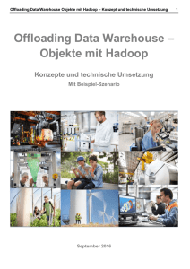 Offloading Data Warehouse – Objekte mit Hadoop