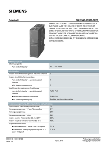 Datenblatt 6GK7343-1CX10-0XE0