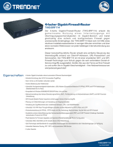 4-facher Gigabit-Firewall-Router - PC