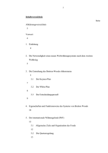 Neuordnung des Weltwährungssystems nach dem