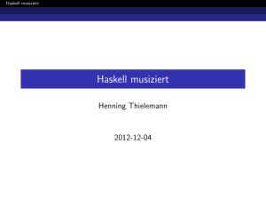 Haskell musiziert
