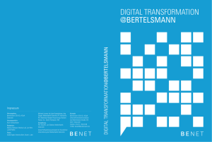 Digital Transformation @Bertelsmann