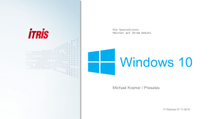 Windows 10 - ITRIS Informatik AG