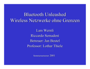 Bluetooth Unleashed Wireless Netzwerke ohne Grenzen