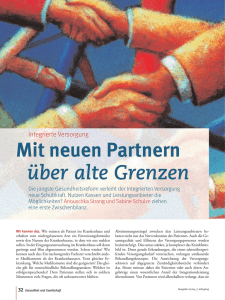 Mit neuen Partnern über alte Grenzen