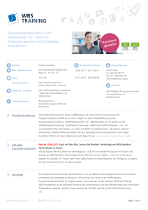 Anwendungsentwickler/-in SAP NetWeaver