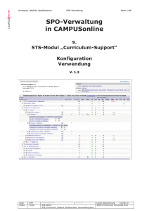 SPO-Verwaltung in CAMPUSonline