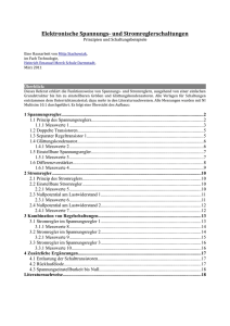 Elektronische Spannungs- und Stromreglerschaltungen