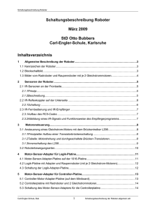 Schaltungsbeschreibung der Roboter - Carl-Engler-Schule