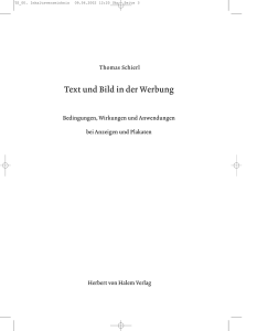 TS_00. Inhaltsverzeichnis - Herbert von Halem Verlag