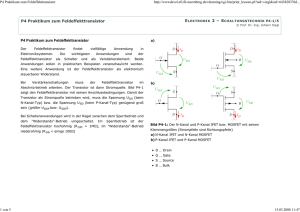 P4 Praktikum zum Feldeffekttransistor