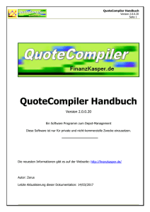 QuoteCompiler Handbuch
