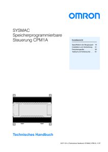 CPM1A Bedienerhandbuch