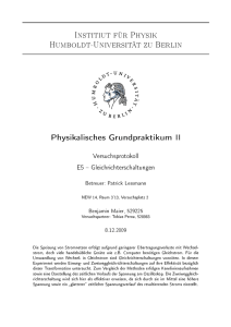 Institiut für Physik Humboldt