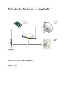 Konfiguration Hamnet Knoten mit Mikrotik RouterOS