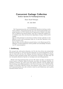 Concurrent Garbage Collection