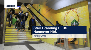 Stair Branding PLUS Hannover Hbf.