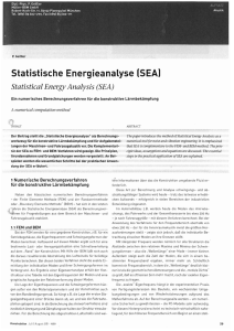 Statistische Energieanalyse (SEAl