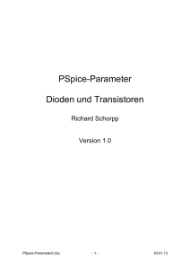 PSpice-Parameter Dioden und Transistoren