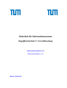 Einleitung - Was ist Verschlüsselung ?