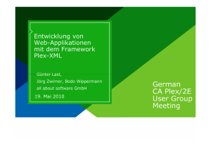 German CA Plex/2E CA Plex/2E User Group