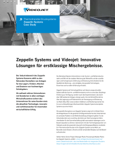 Zeppelin Systems und Videojet: Innovative Lösungen für