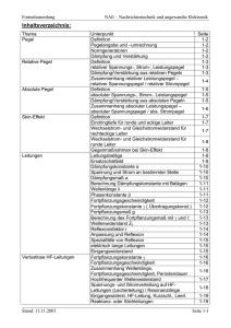 Formelsammlung