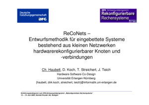 ReCoNets - Lehrstuhl für Informatik 12