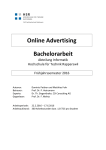 Online Advertising Bachelorarbeit